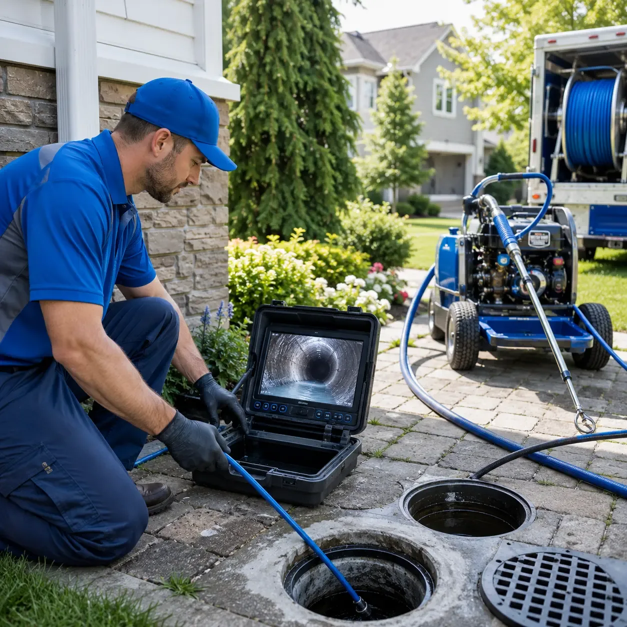 Outdoor drain cleaning professionals serving Blue Springs, NE