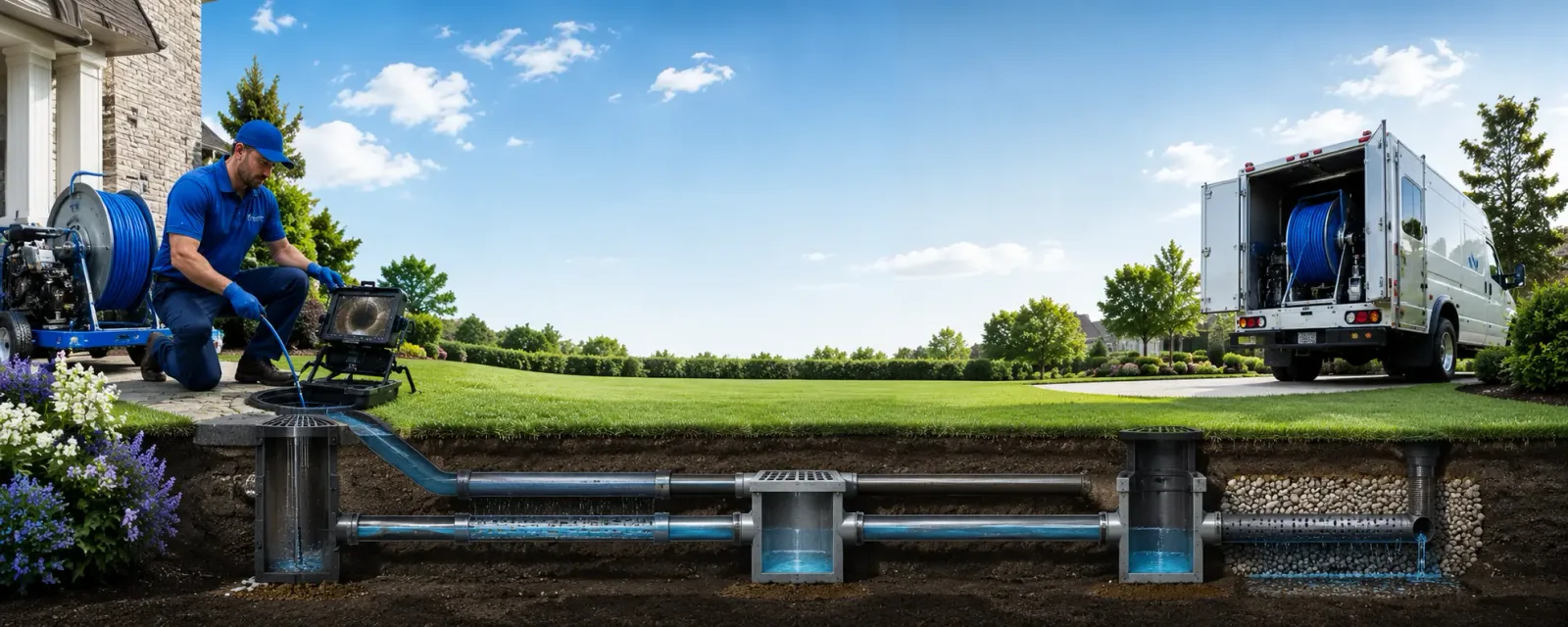 Outdoor drain cleaning information for Blue Springs, NE